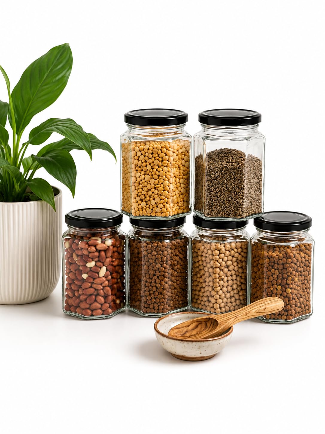 250ML Hexagonal Jar Without lid