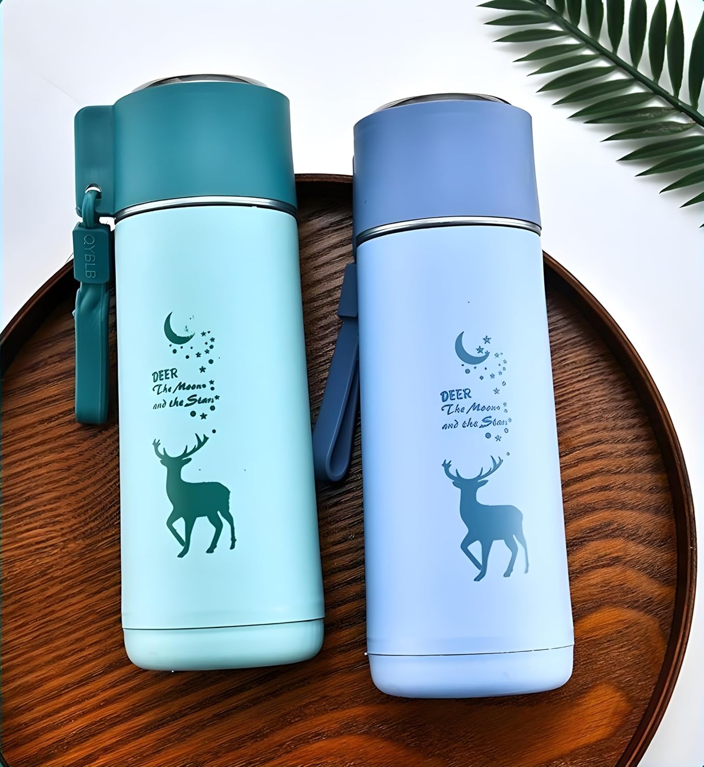Cartoon Prints Glass Bottle for Kids Inner Glass and Outer Plastic 450Ml