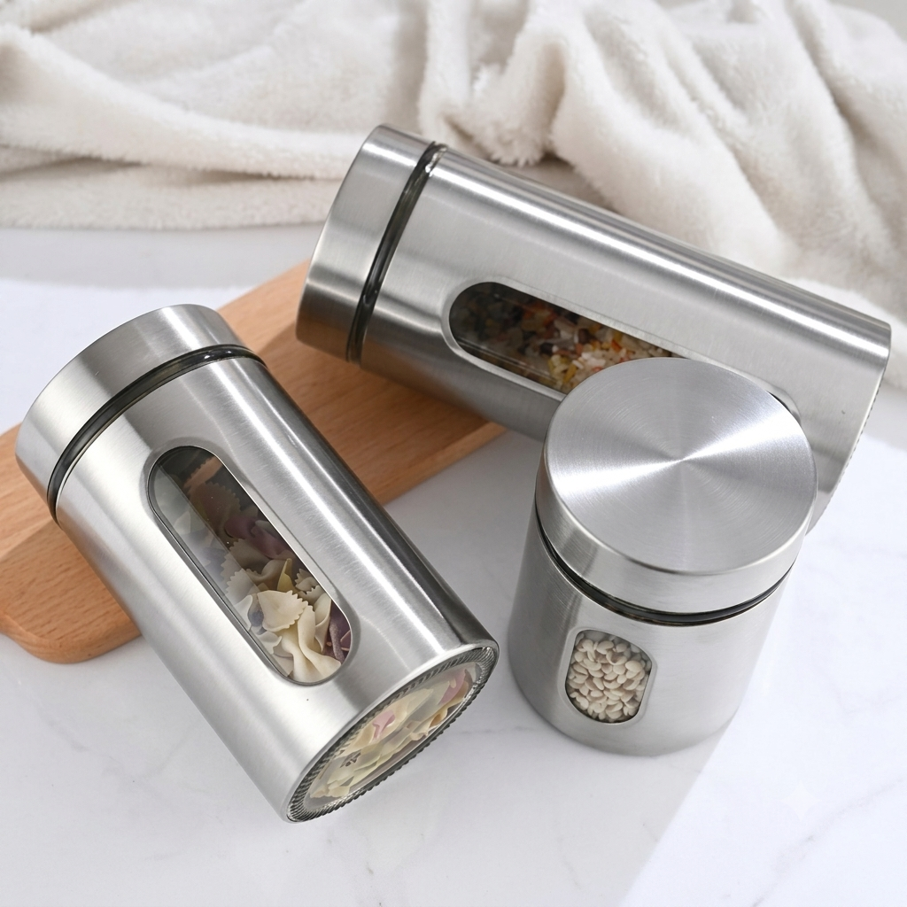 WINDOW CANISTER 550ML 1PCS BOX PACK H4081-2