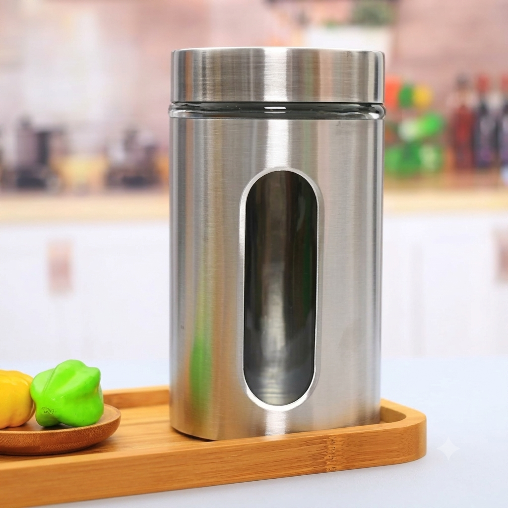 WINDOW CANISTER 550ML 1PCS BOX PACK H4081-2