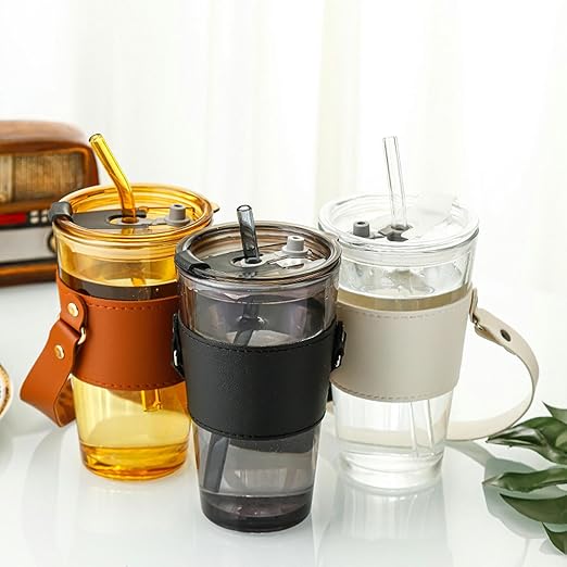 LETHER DOUBLE DRINKING BLACK BIG BELT 450ML 23206 | MSB-123