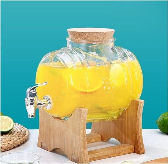 BEVERAGE JAR WITH RACK DISPENSER 5LTR H7074-0302