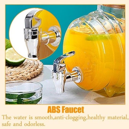 BEVERAGE JAR WITH RACK DISPENSER 5LTR H7074-0302