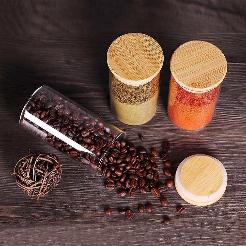 WOODEN LID JAR ROUND 220ML 1 PC SMG-9