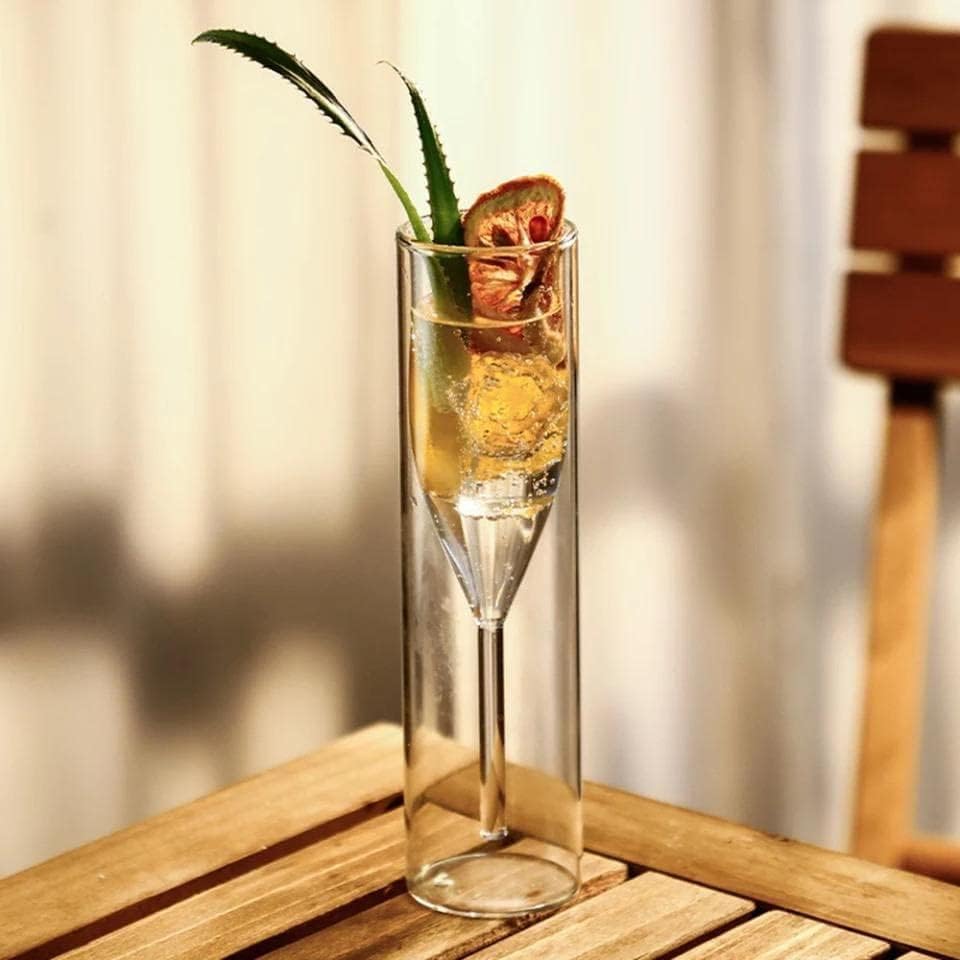 DW CHAMPAGNE DEINKING GLASS 150ML WITHE BOX 1PCS SMG-02