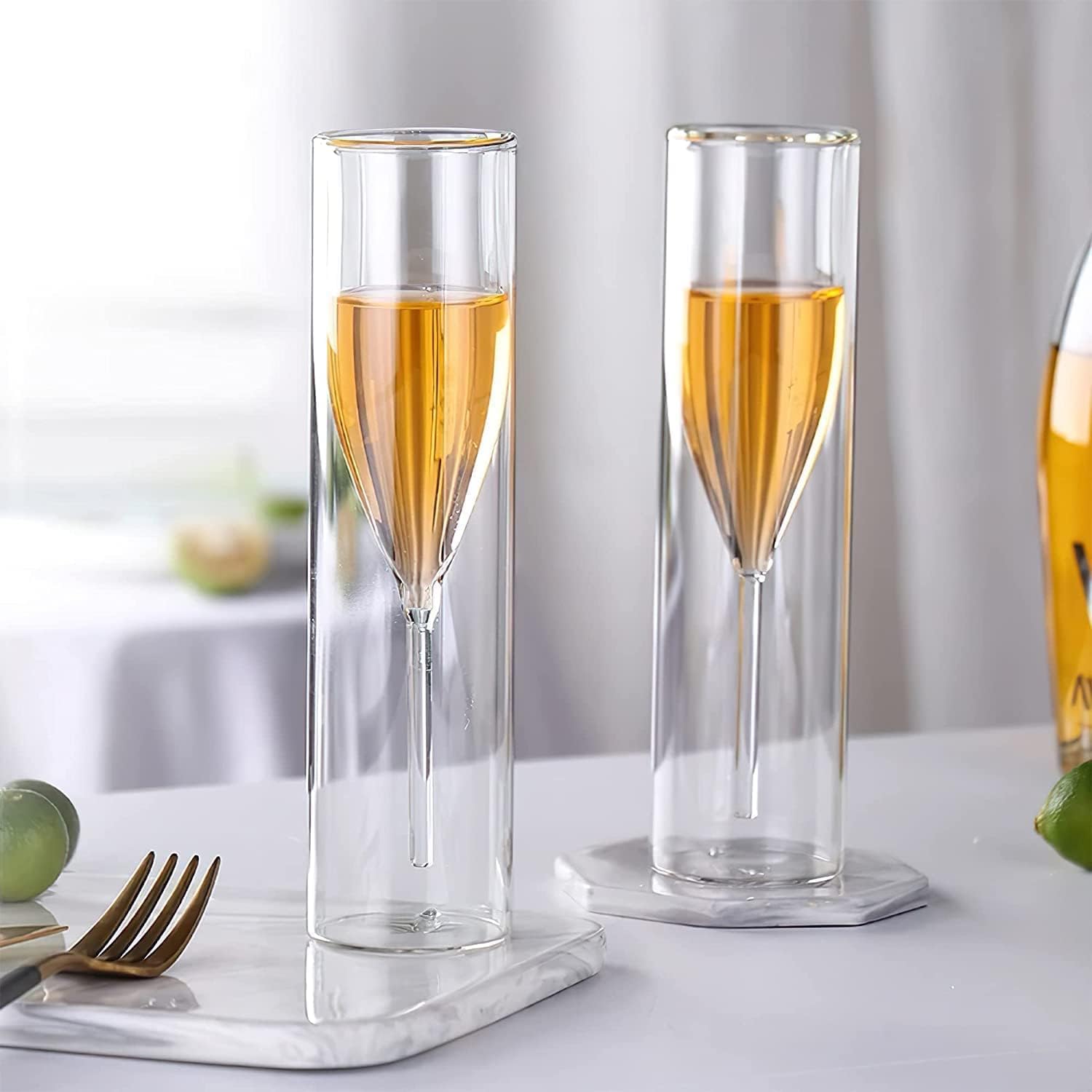 DW CHAMPAGNE DEINKING GLASS 150ML WITHE BOX 1PCS SMG-02