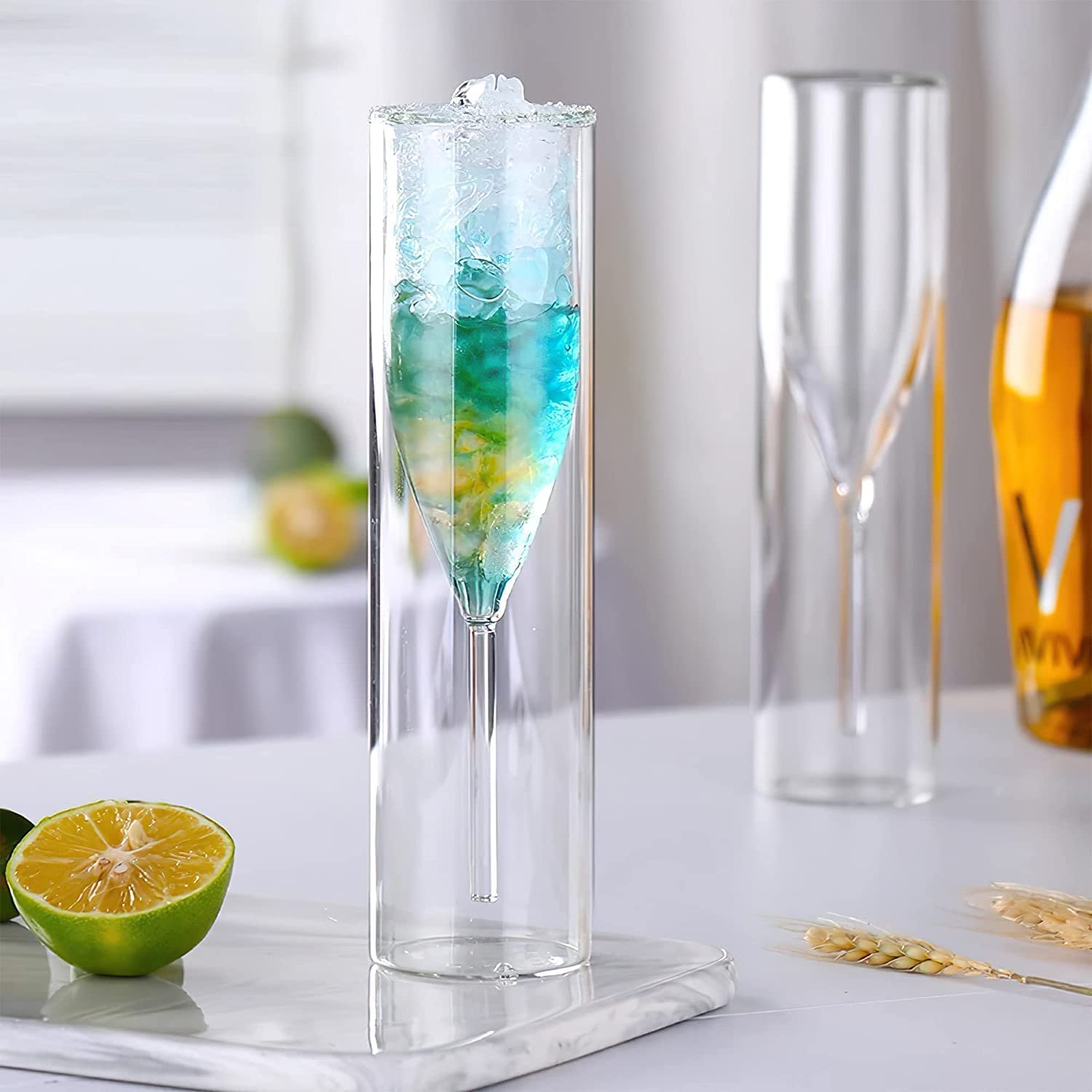 DW CHAMPAGNE DEINKING GLASS 150ML WITHE BOX 1PCS SMG-02
