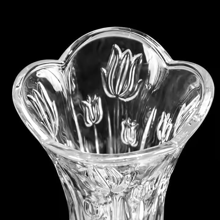 VASE FOR FLOWERS MODERN CLEAR CRYSTAL