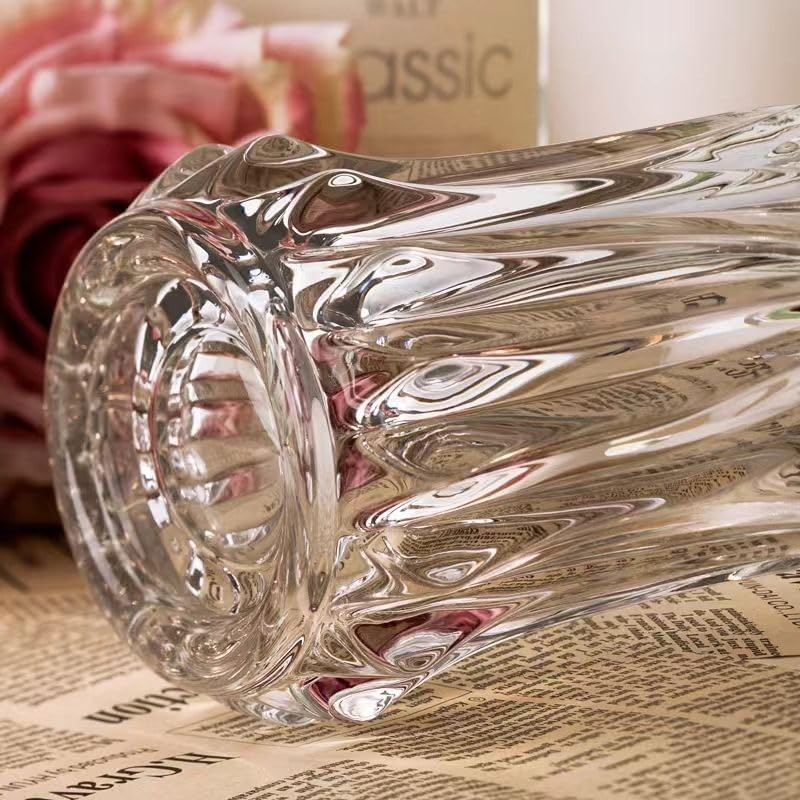 VASE FOR FLOWERS MODERN CLEAR CRYSTAL