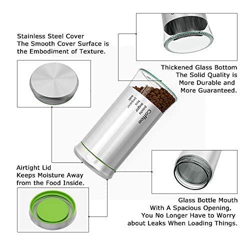 GLASS JAR WITH STEEL COVER 550ML BOX PACK H4082-2