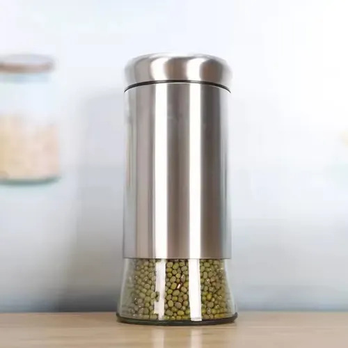 GLASS JAR WITH STEEL COVER 900ML BOX PACK H4082-1