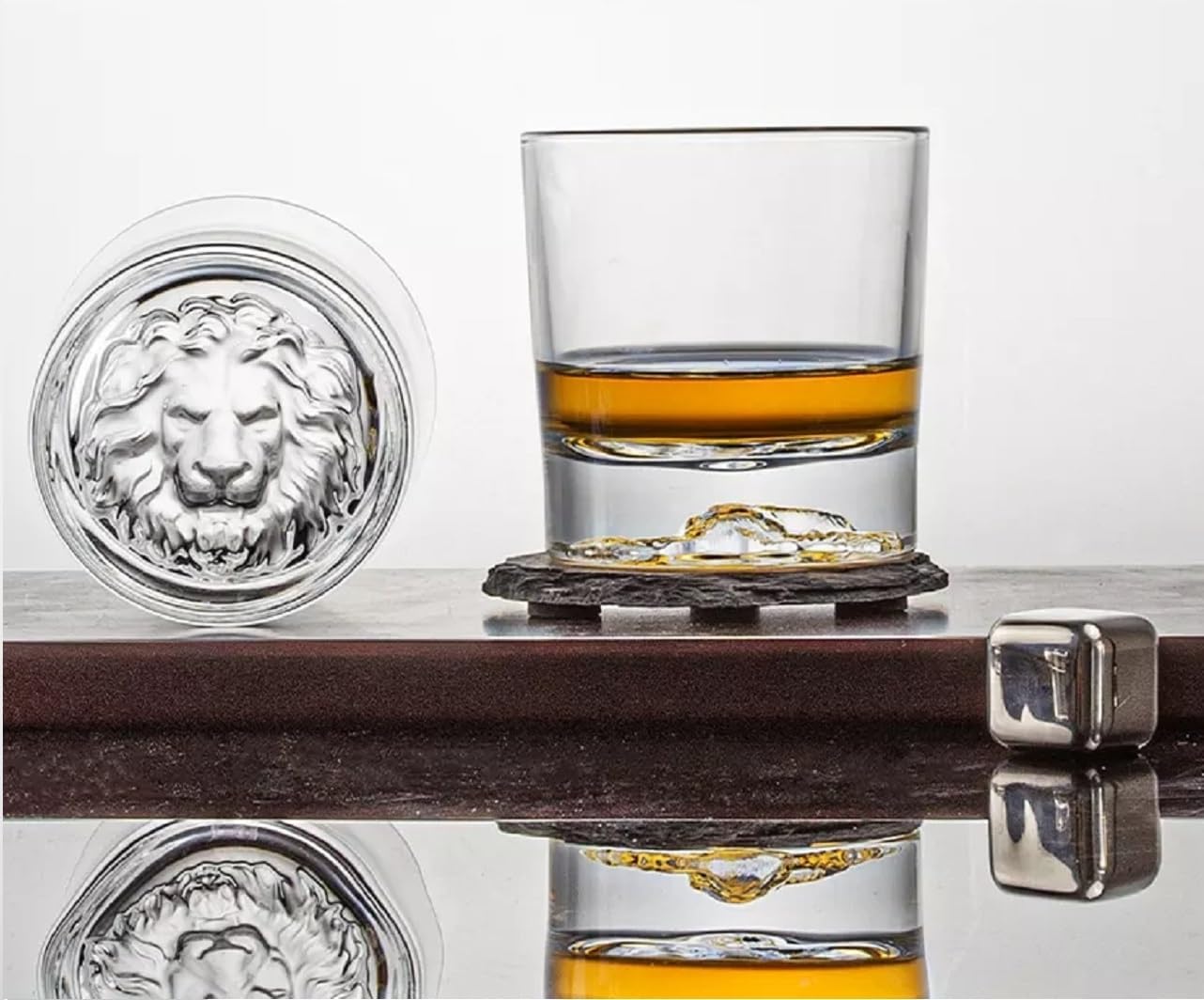 LION BOTTOM WHISKY GLASS 300ML 6PCS SMV5051B