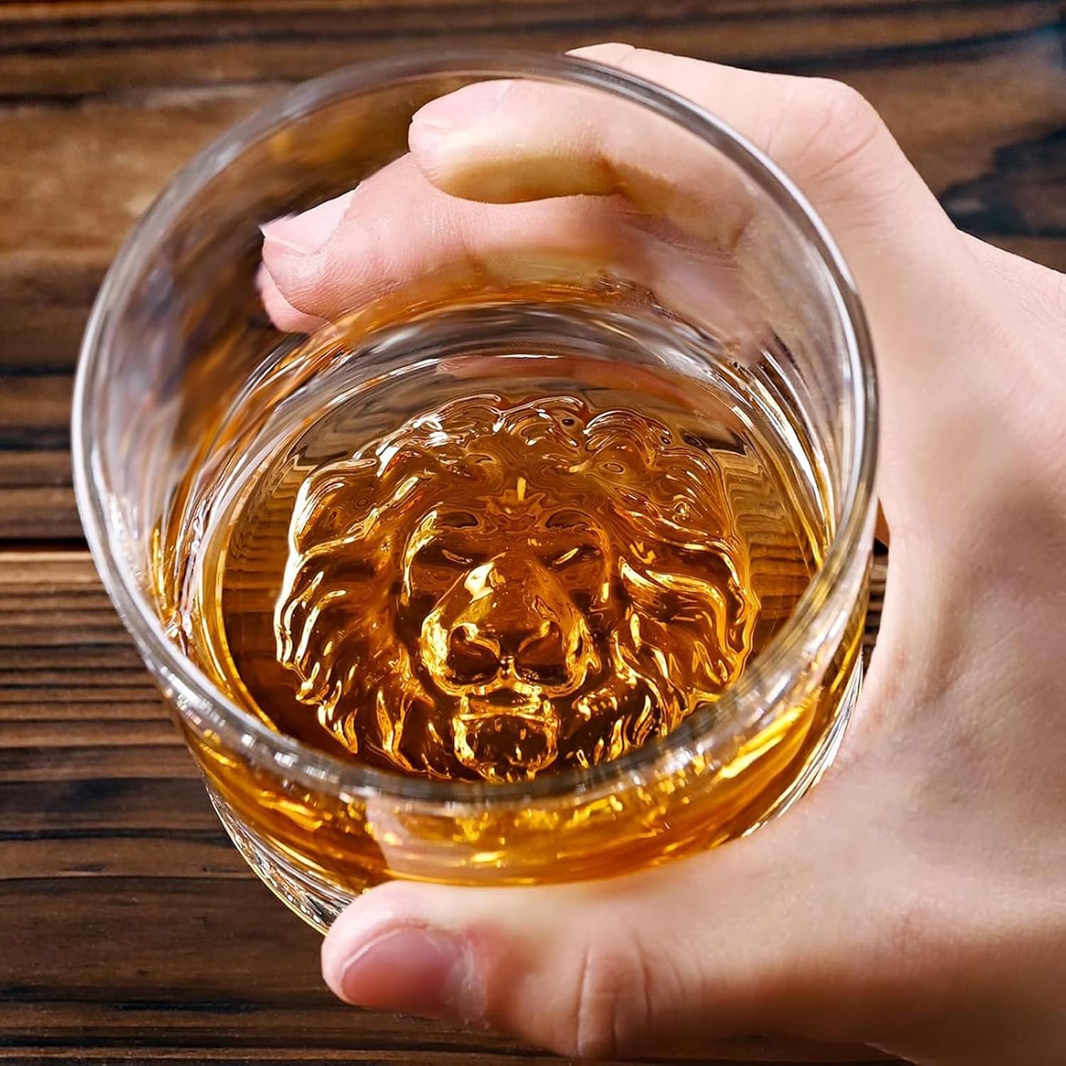 LION BOTTOM WHISKY GLASS 300ML 6PCS SMV5051B