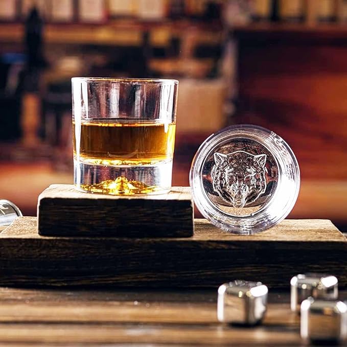 WOLF BOTTOM WHISKY GLASS 300ML 6PCS SMV5051B