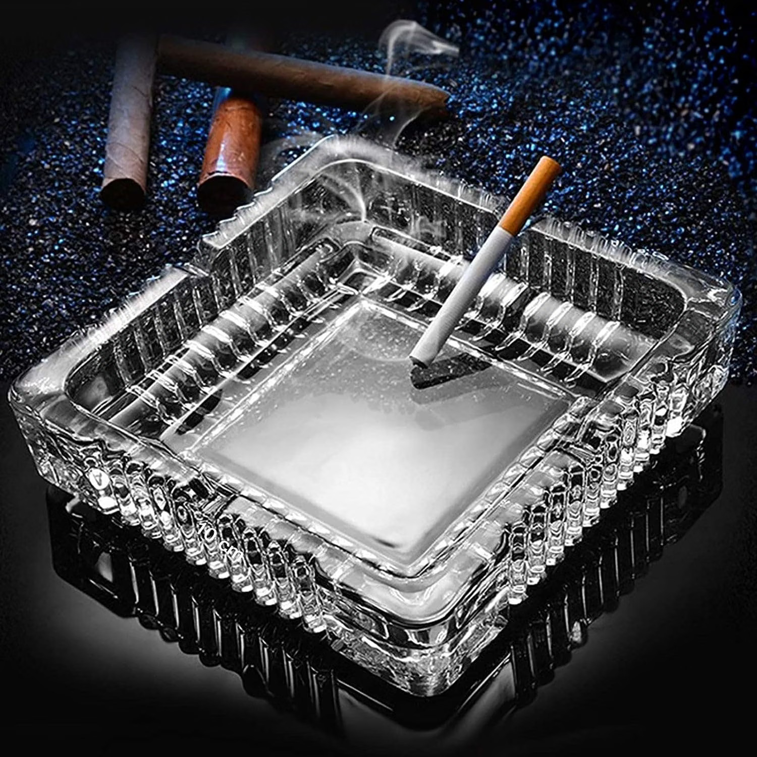 DELI SQUARE 4 INCH ASH TRAY COL BOX YG8016-4