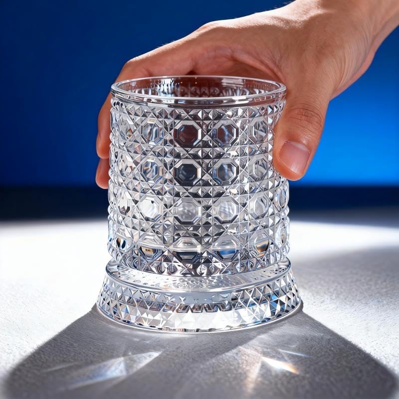 ROTATING GLASS WITH LED 300 ML
