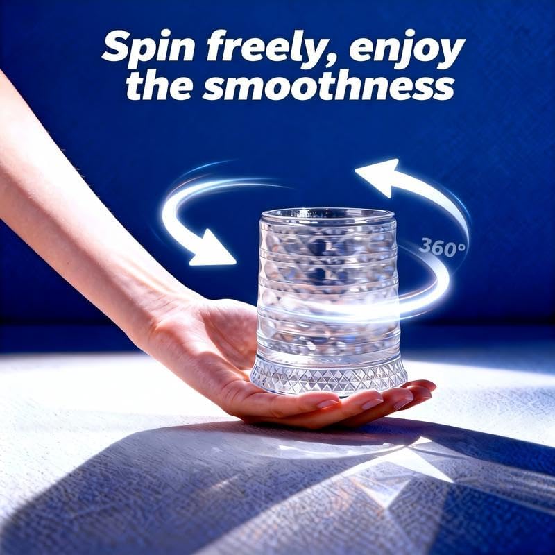 ROTATING GLASS WITH LED 300 ML