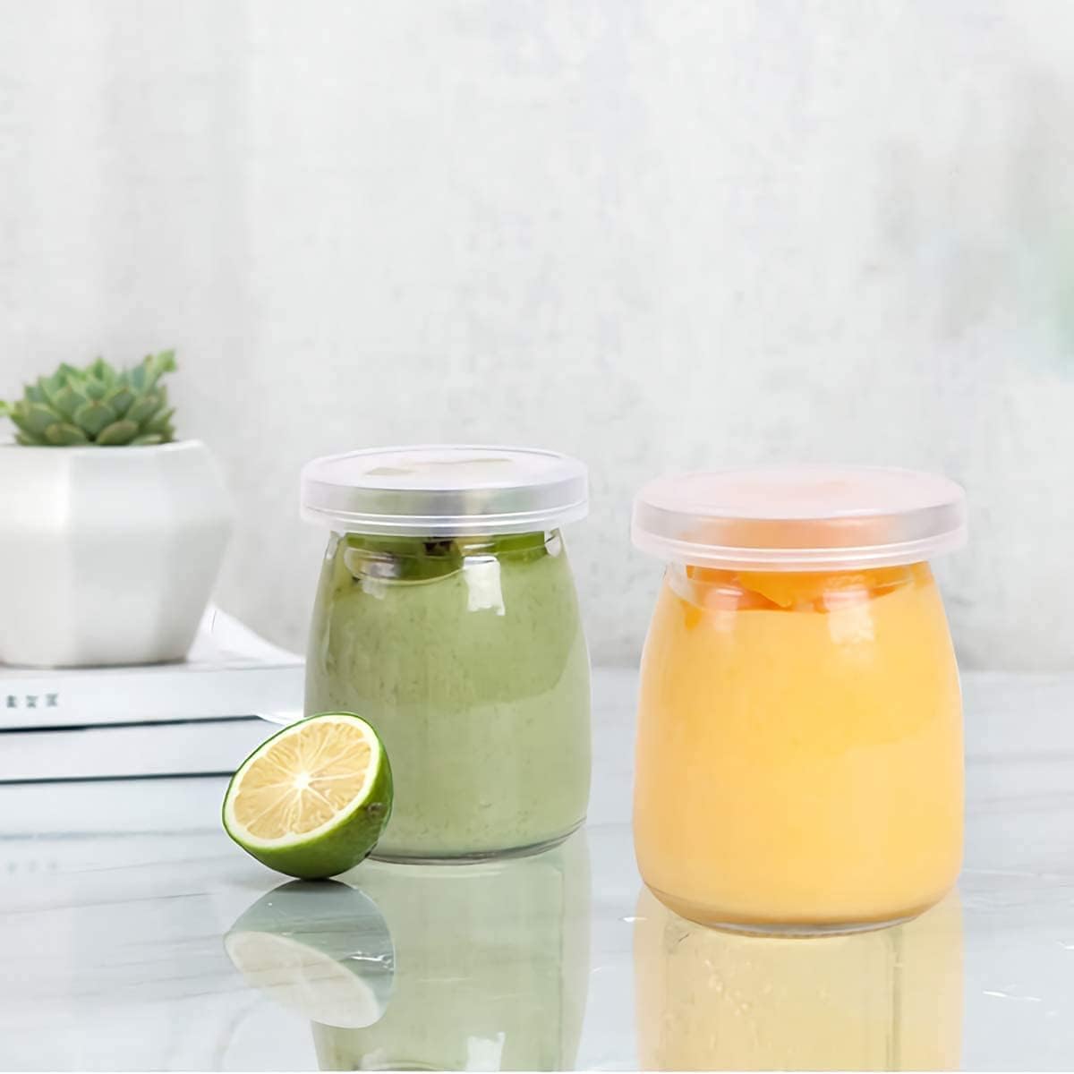 PUDDING JAR 100ML 6 PCS SET BOX PACK 23129 | GTY-2512