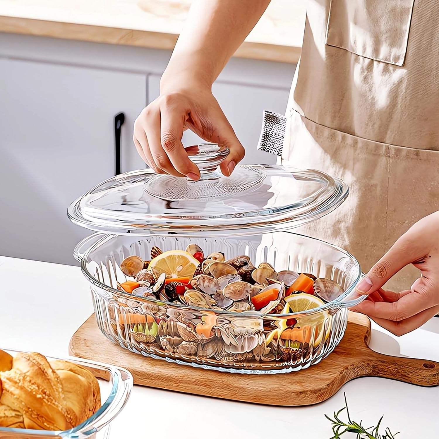 CASEROLL WITH LID 1.8 LTR BOX PACK 23123 | GTY-2503