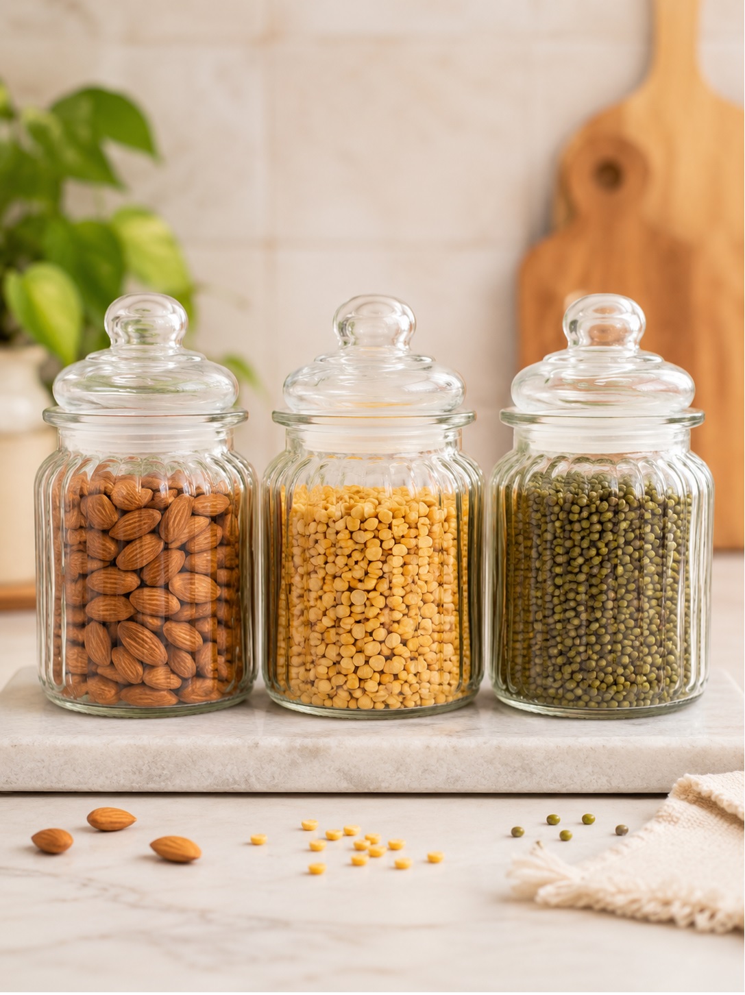 3PCS  POP JAR SET 350ML BOX PACK 23085 I GBC15-3 SETS