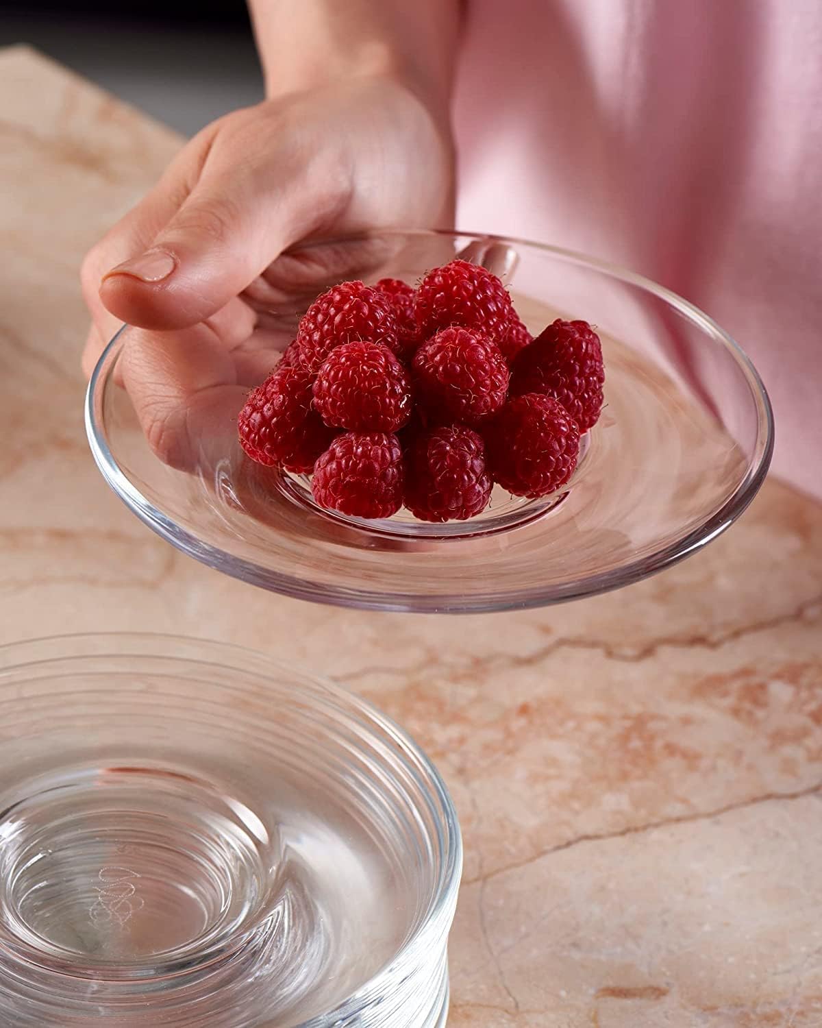 GLASS SAUCER 120ML 6PCS 20143 | KTW258