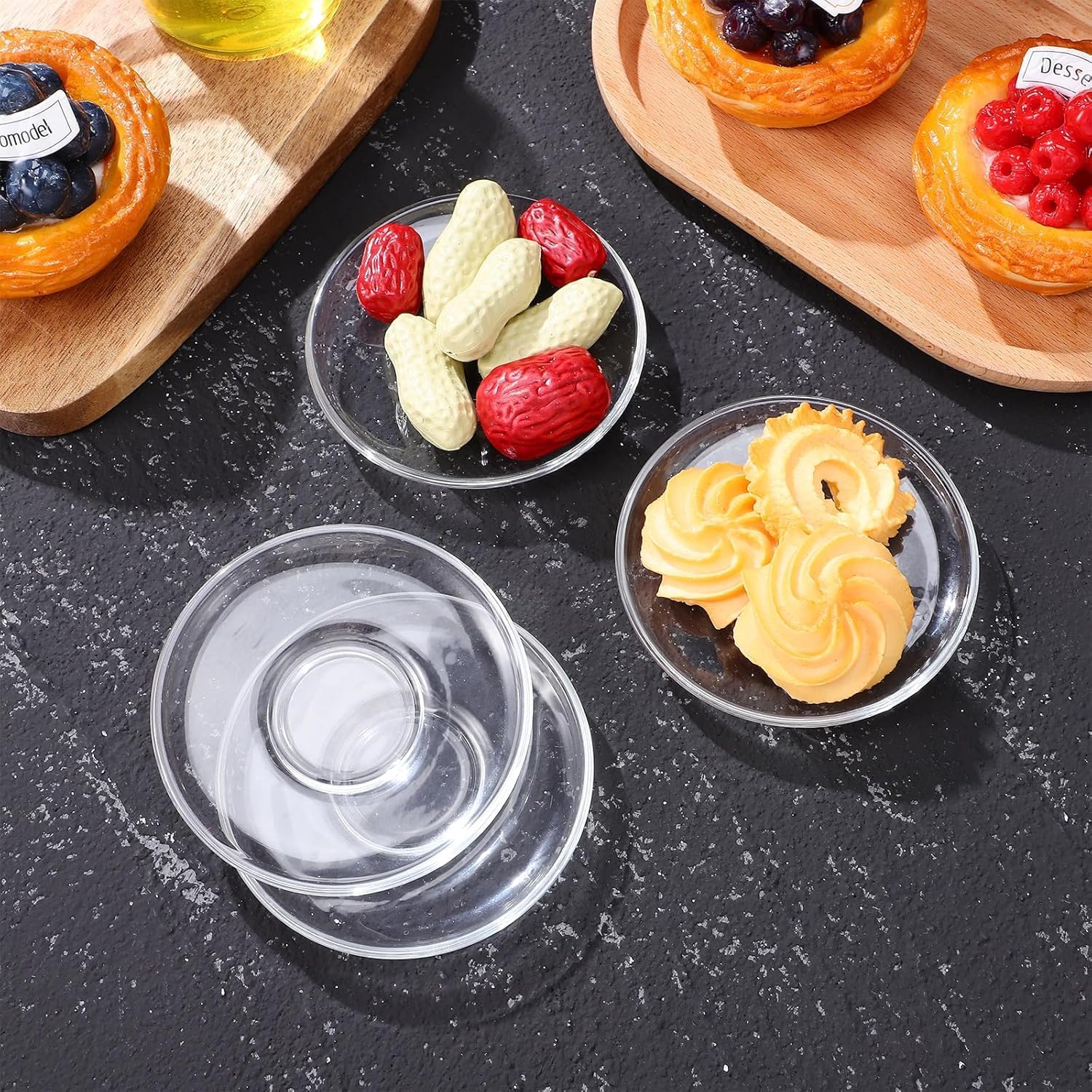 GLASS SAUCER 120ML 6PCS 20143 | KTW258