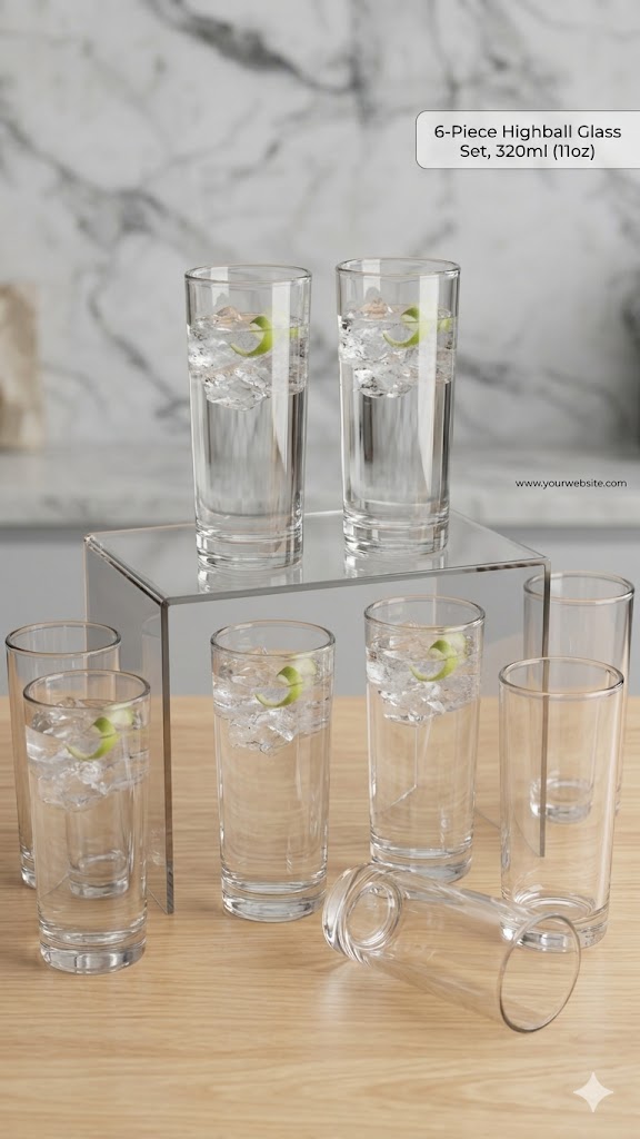 PLAZA ROUND JC 220ML 6PCS 22324 | JC-11010