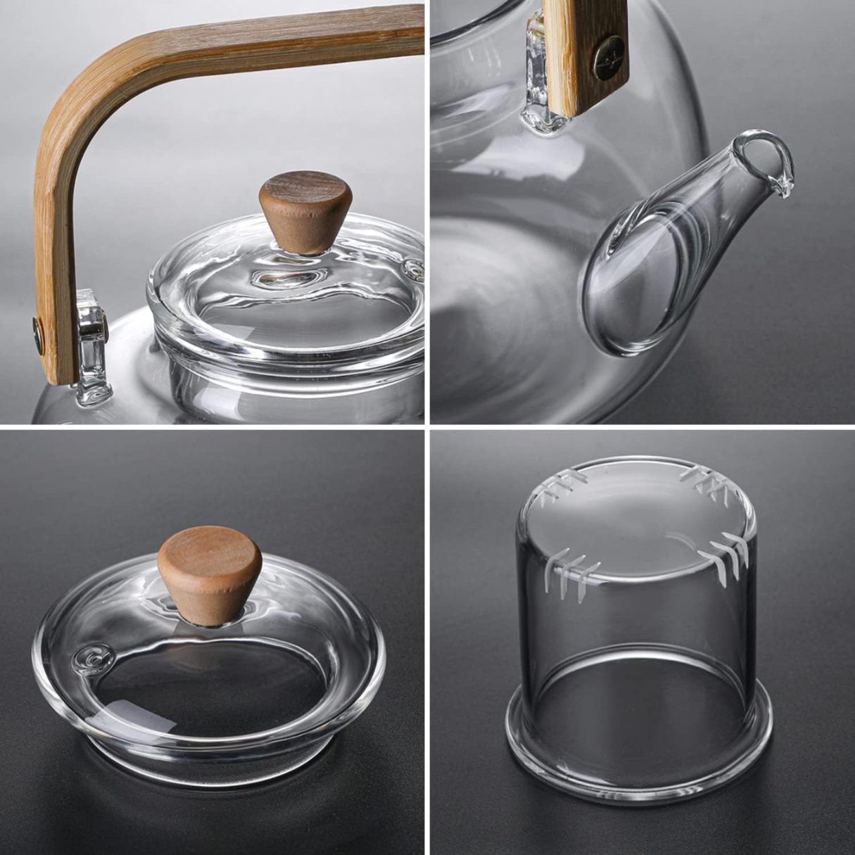 GOOD MOMENTS TEA KETTLE WOODEN HANDL 900ML 22353 | TLH01-900