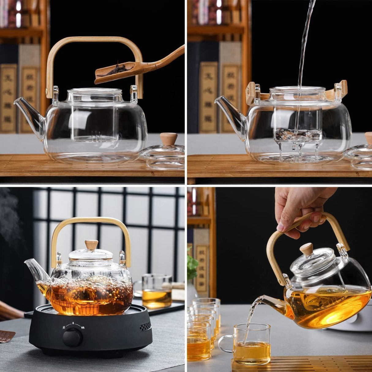 GOOD MOMENTS TEA KETTLE WOODEN HANDL 900ML 22353 | TLH01-900