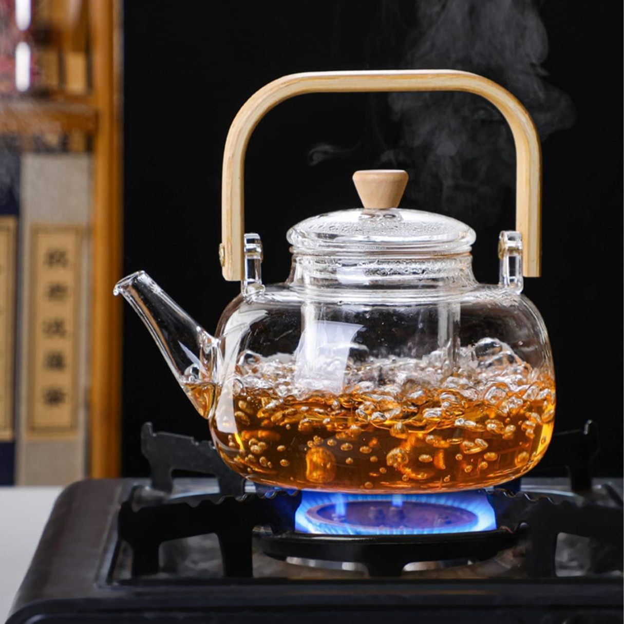 GOOD MOMENTS TEA KETTLE WOODEN HANDL 900ML 22353 | TLH01-900