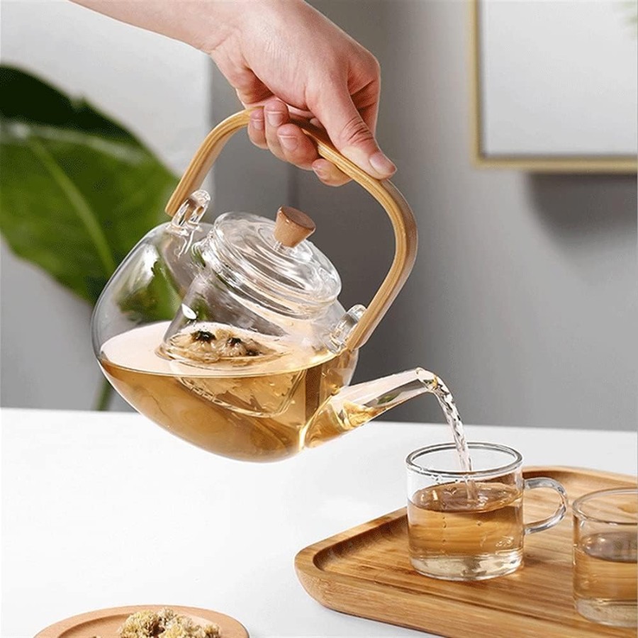 GOOD MOMENTS TEA KETTLE WOODEN HANDL 900ML 22353 | TLH01-900