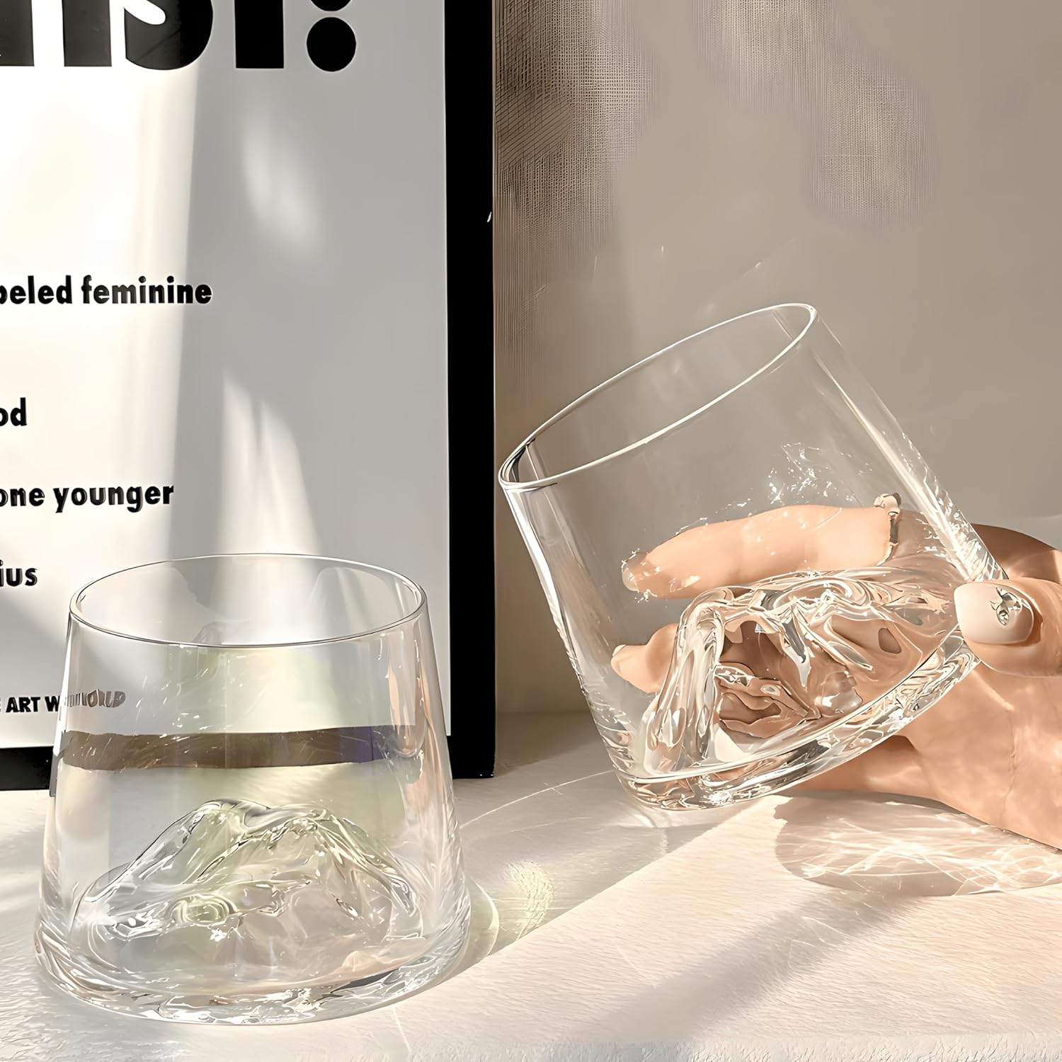 MOUNTAIN WHISKY GLASS 230ML 6 PCS SET 23062 I DCS3036