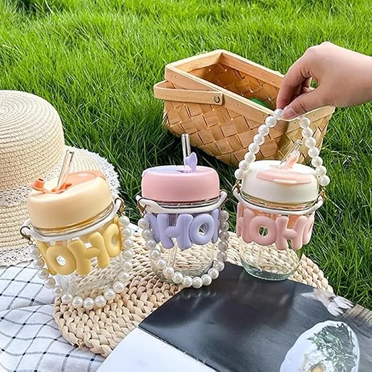 HOHO MOTI STRAW MUG 350ML 23075