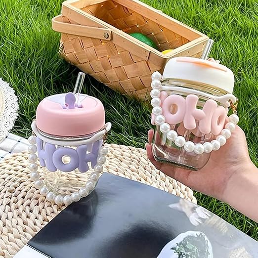 HOHO MOTI STRAW MUG 350ML 23075