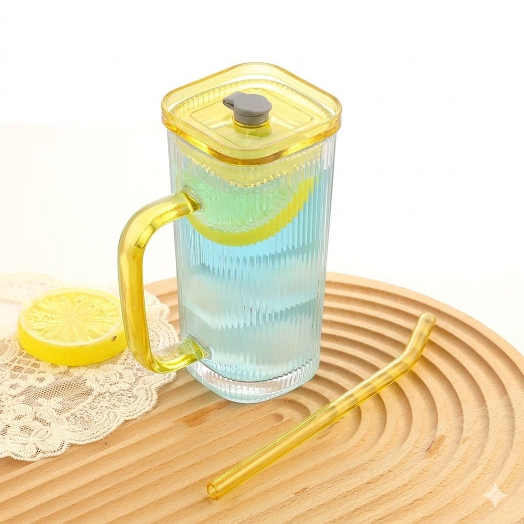 GLASS DRINKING MASON JAR LINNIG 400ML 2PCS 23159 | SPB70-L2-PP