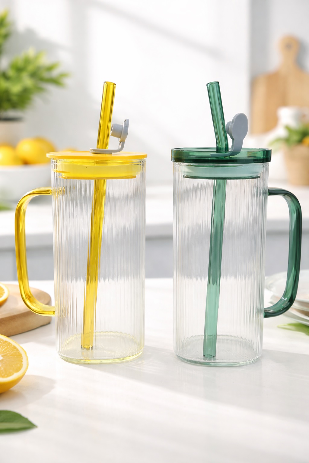 GLASS DRINKING MASON JAR LINNIG 400ML 2PCS 23159 | SPB70-L2-PP