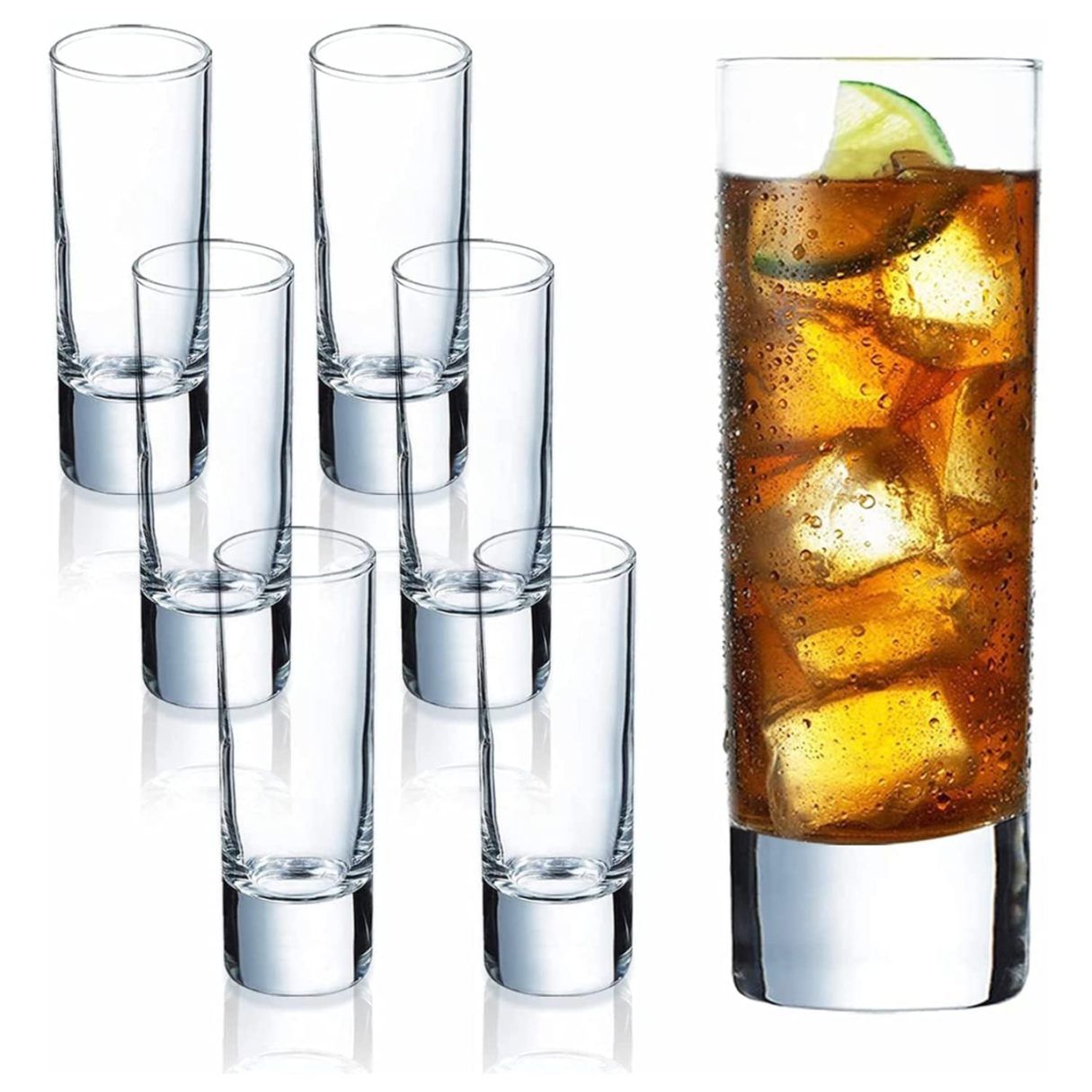 DIAMOND SHOT GLASS 70ML 6PCS SET 21939 | QY312