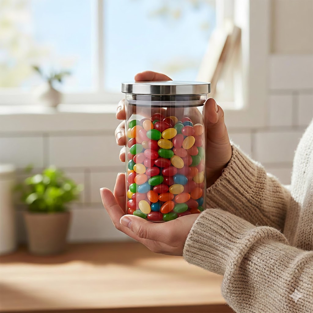 STEEL LID JAR ROUND 320ML 3PCS SET 23037 I WD10-320-L3-SS