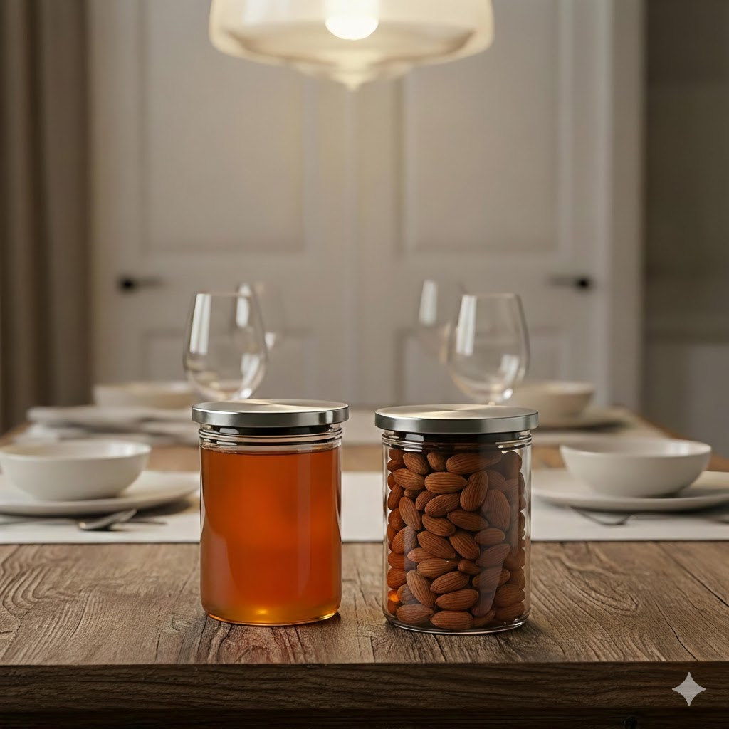STEEL LID JAR ROUND 320ML 3PCS SET 23037 I WD10-320-L3-SS