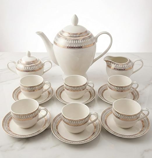 CERAMIC TEA SET 17 PCS SET  E 23097 I CTS-17-E