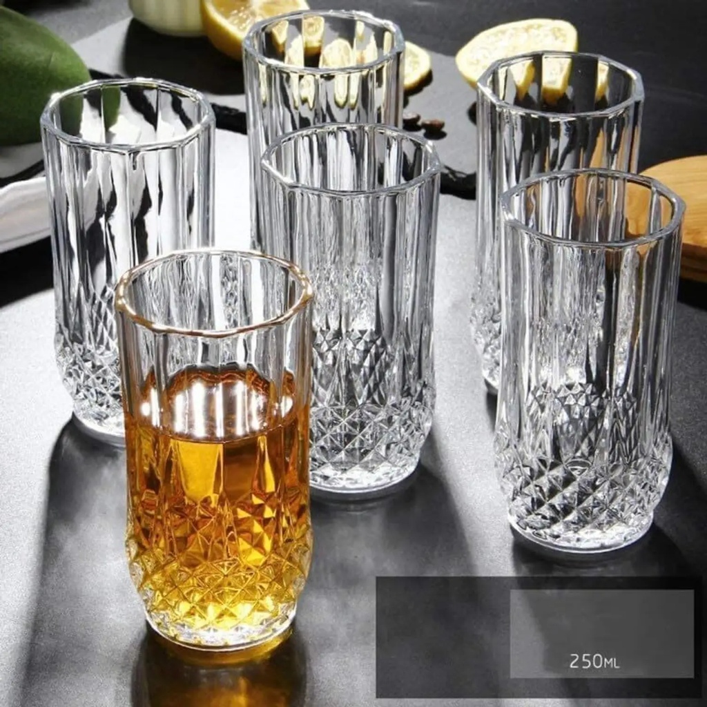 LONG RAJWADI AMORE 265ML 6PCS SET 23166 | AMORE-LONG