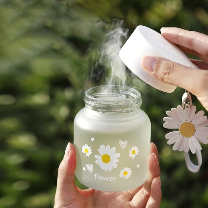 SIPPER BOTTLE DAISY CUP FLOWER 350ML 22626 |VX-36
