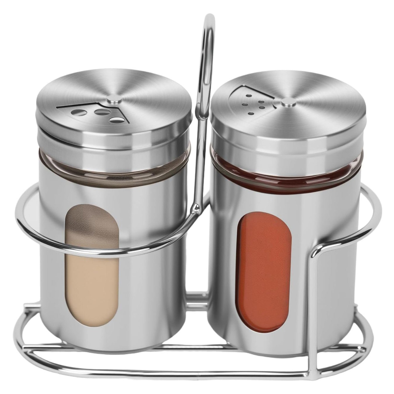 GLASS SPICE JAR2 2PCS SET  21512 | H3082E