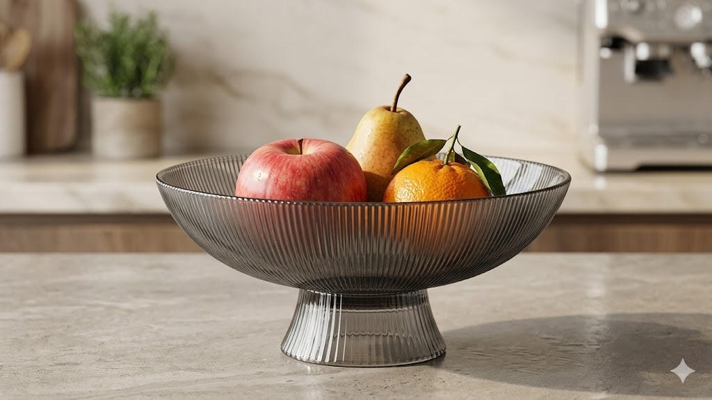 BLACK SNACK FRUIT PLATE 10 INCH 21853 | EX6001-10A-L1N