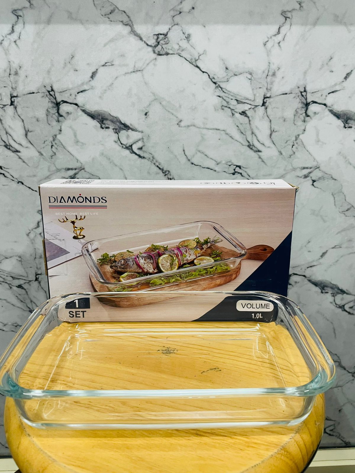 BAKING DISH 1.0 LTR RECTANGLE  22659 ICXKP-1.0L