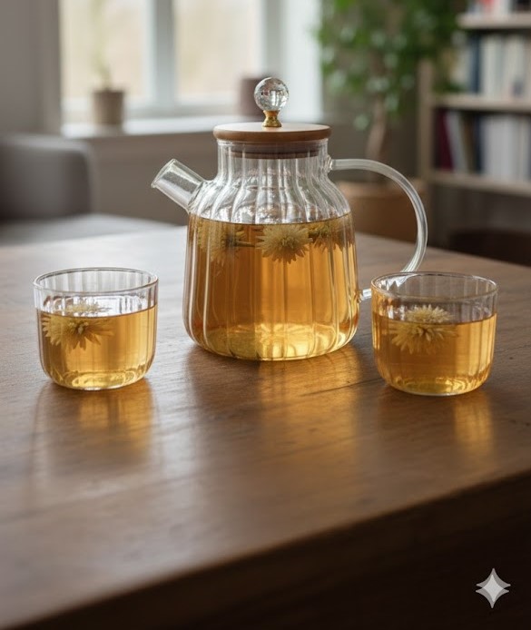 LINNIG KETTLE DIAMOND WOODEN LID1.5LTR  22979