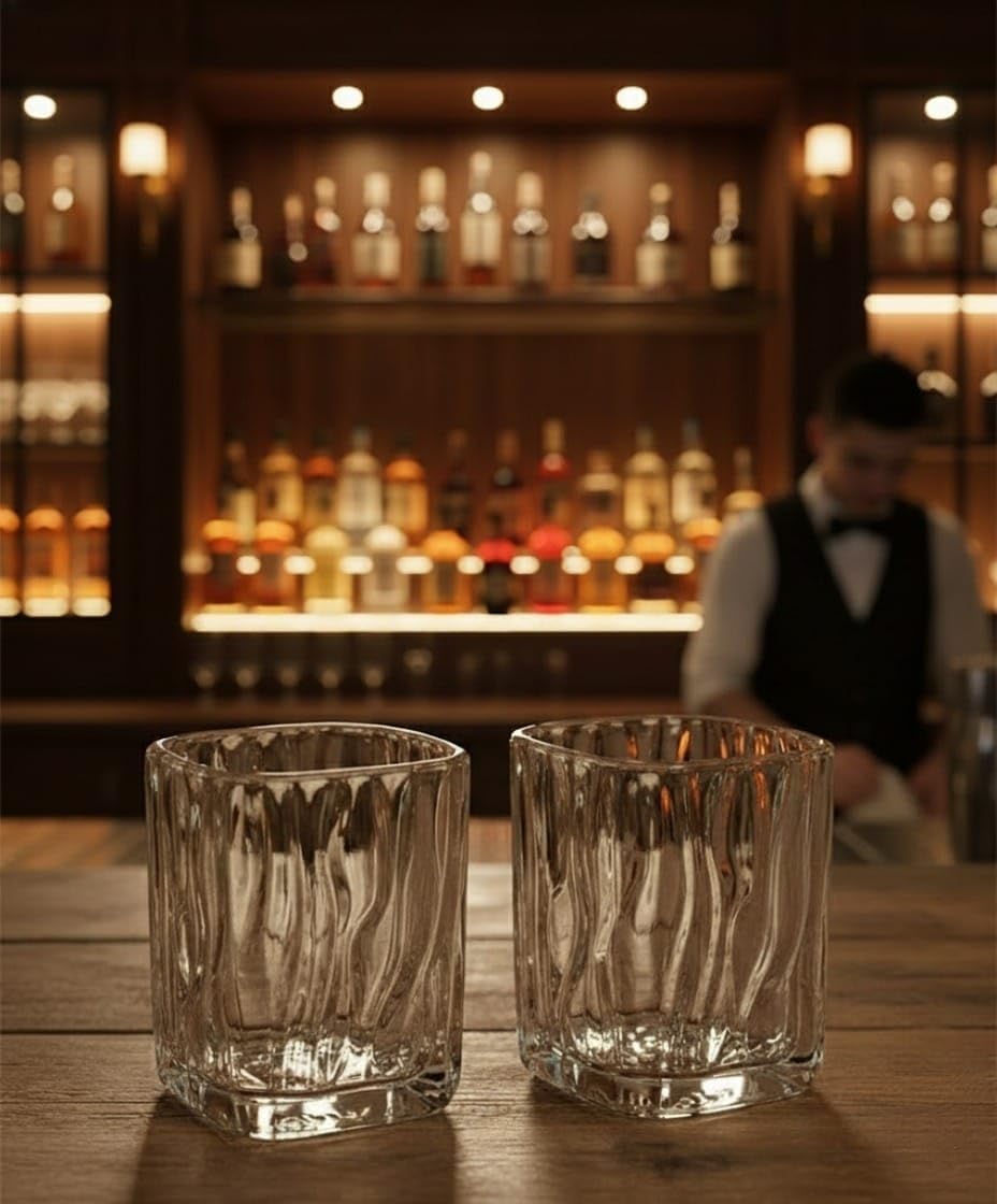 DELI JUICE GLASS SQUARE 200ML 6 PCS SET  23096 I TKB6002A