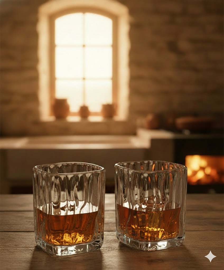 DELI JUICE GLASS SQUARE 200ML 6 PCS SET  23096 I TKB6002A