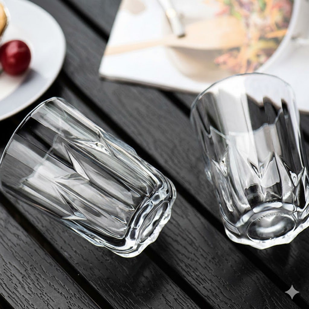 YUJING JUICE GLASS 210ML 6 PCS SET  23091 I Y6006