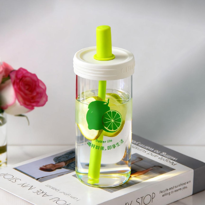 GLASS SIPPER AND STRAW 650ML  22874|MSB-110